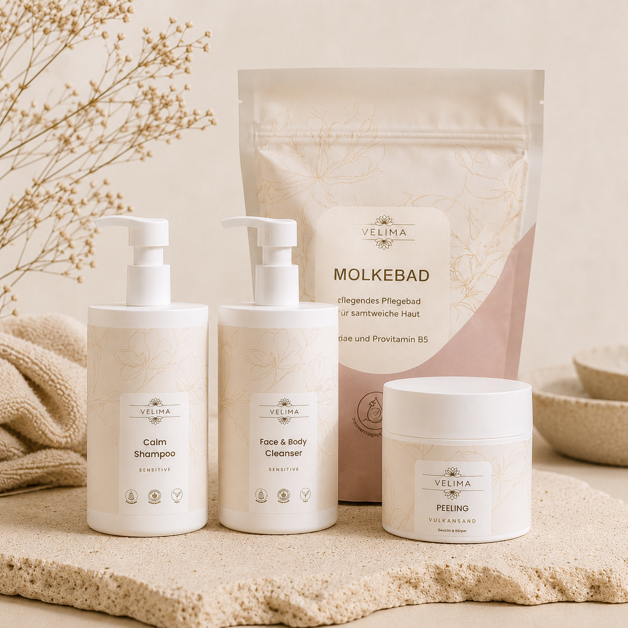 Duschset + Molkebad gratis